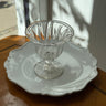 Footed glass bowl - NEROLI