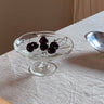 Footed glass dish - NEROLI