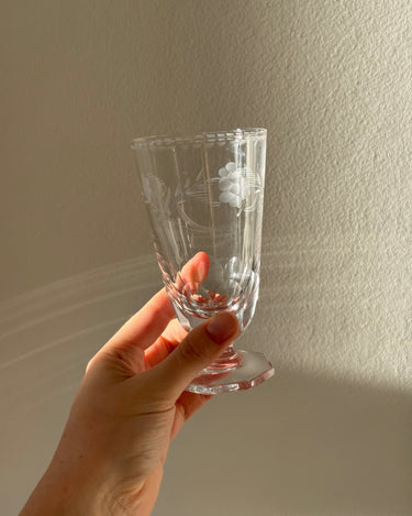 Footed glass tumblers (6 pcs) - NEROLI