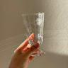 Footed glass tumblers (6 pcs) - NEROLI