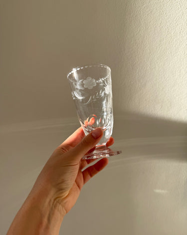 Footed glass tumblers (6 pcs) - NEROLI