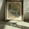 Footed glass vase - NEROLI