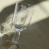 Footed glass vase - NEROLI