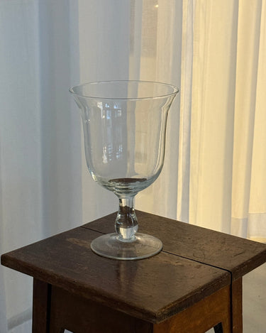 Footed glass vase - NEROLI