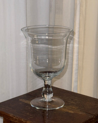 Footed glass vase - NEROLI