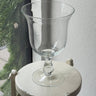 Footed glass vase - NEROLI