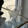 Footed glass vase - NEROLI