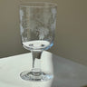 Footed glass vase - NEROLI