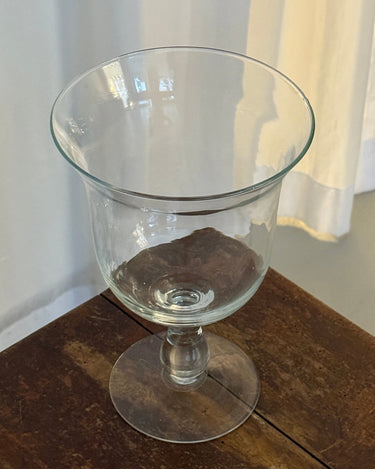 Footed glass vase - NEROLI