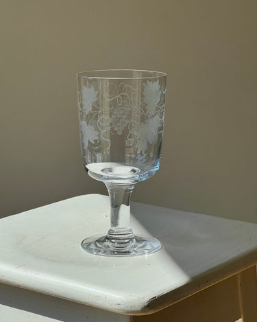 Footed glass vase - NEROLI
