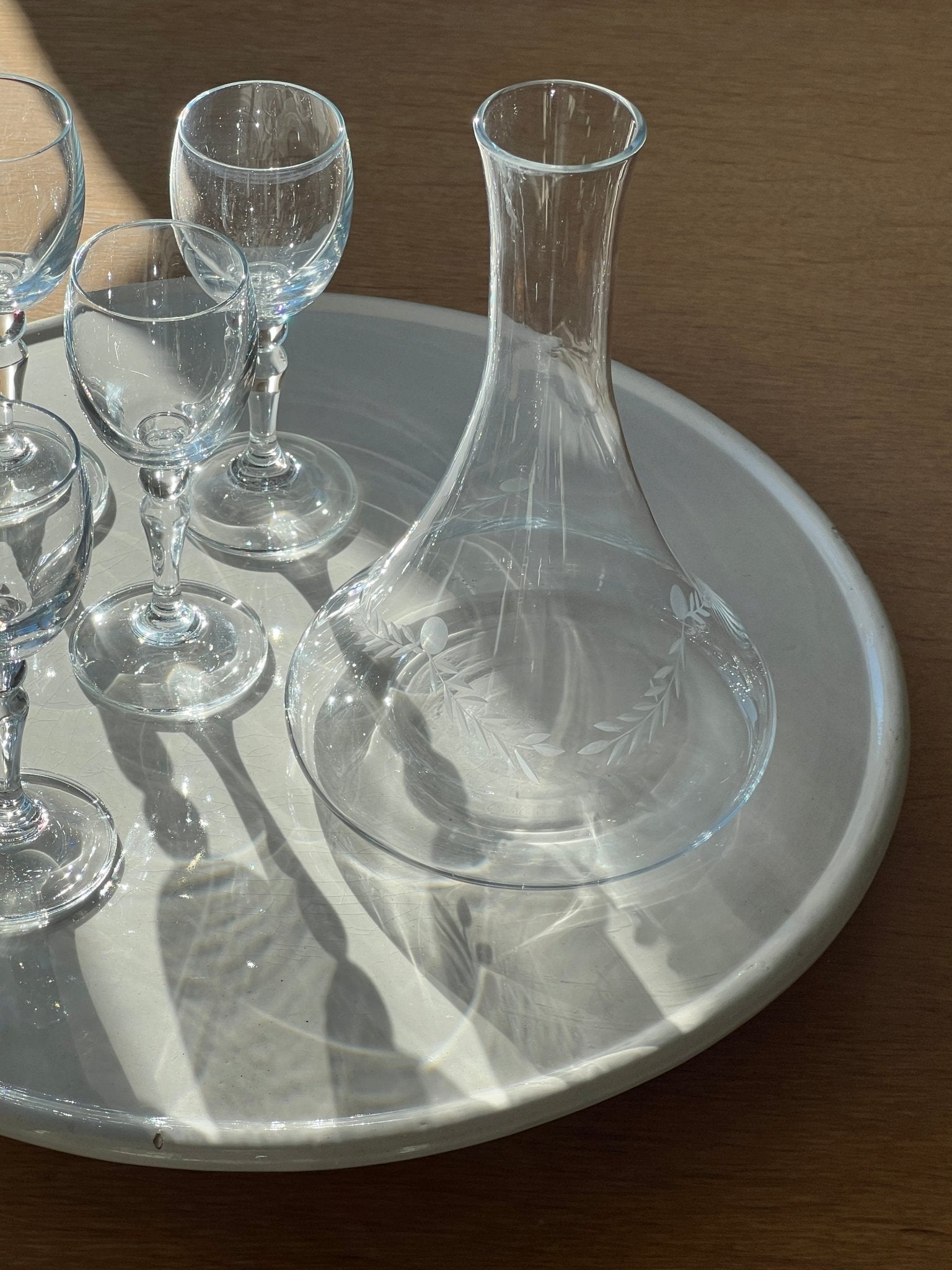Footed platter - NEROLI