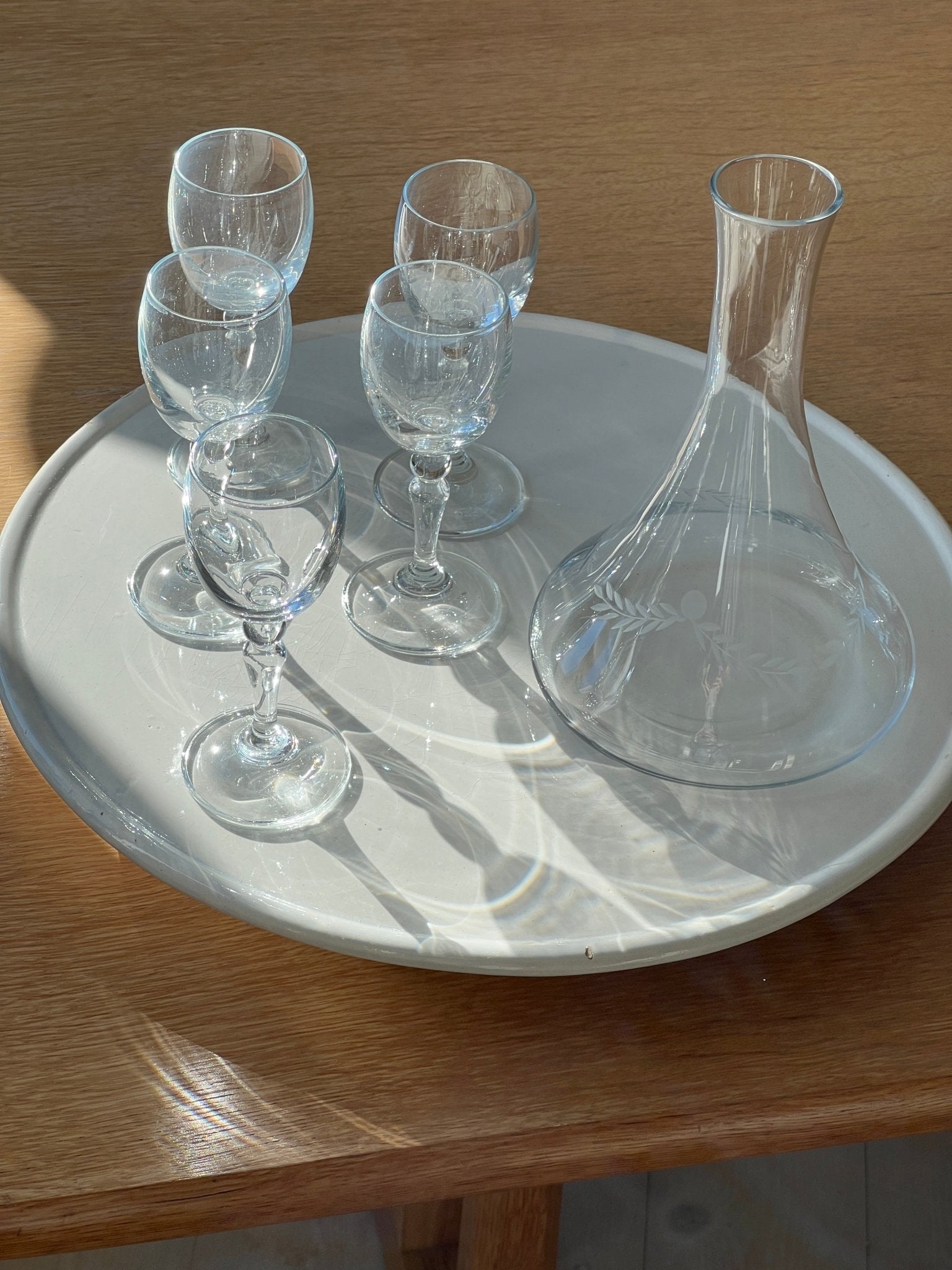 Footed platter - NEROLI