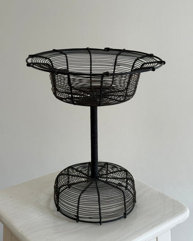 Footed wire basket - NEROLI