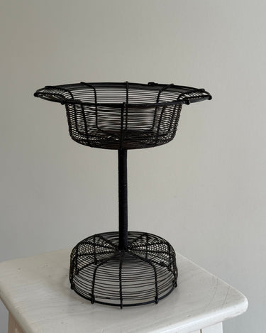 Footed wire basket - NEROLI