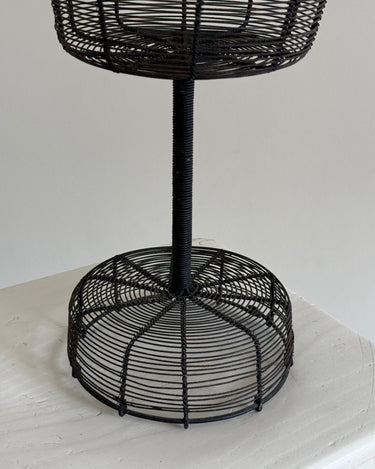 Footed wire basket - NEROLI