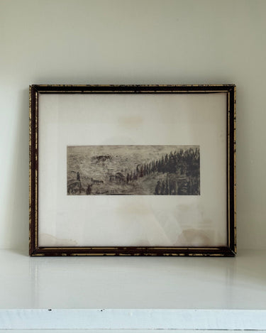 Framed drawing - NEROLI