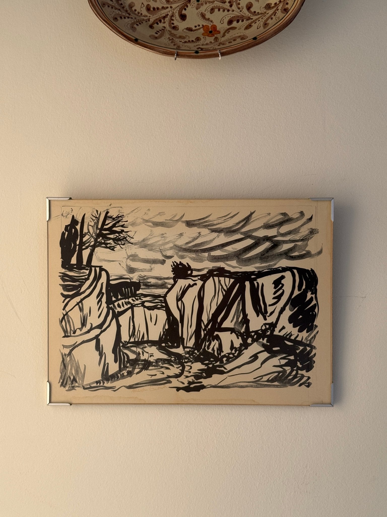 Framed drawing - NEROLI