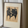 Framed linocut - NEROLI