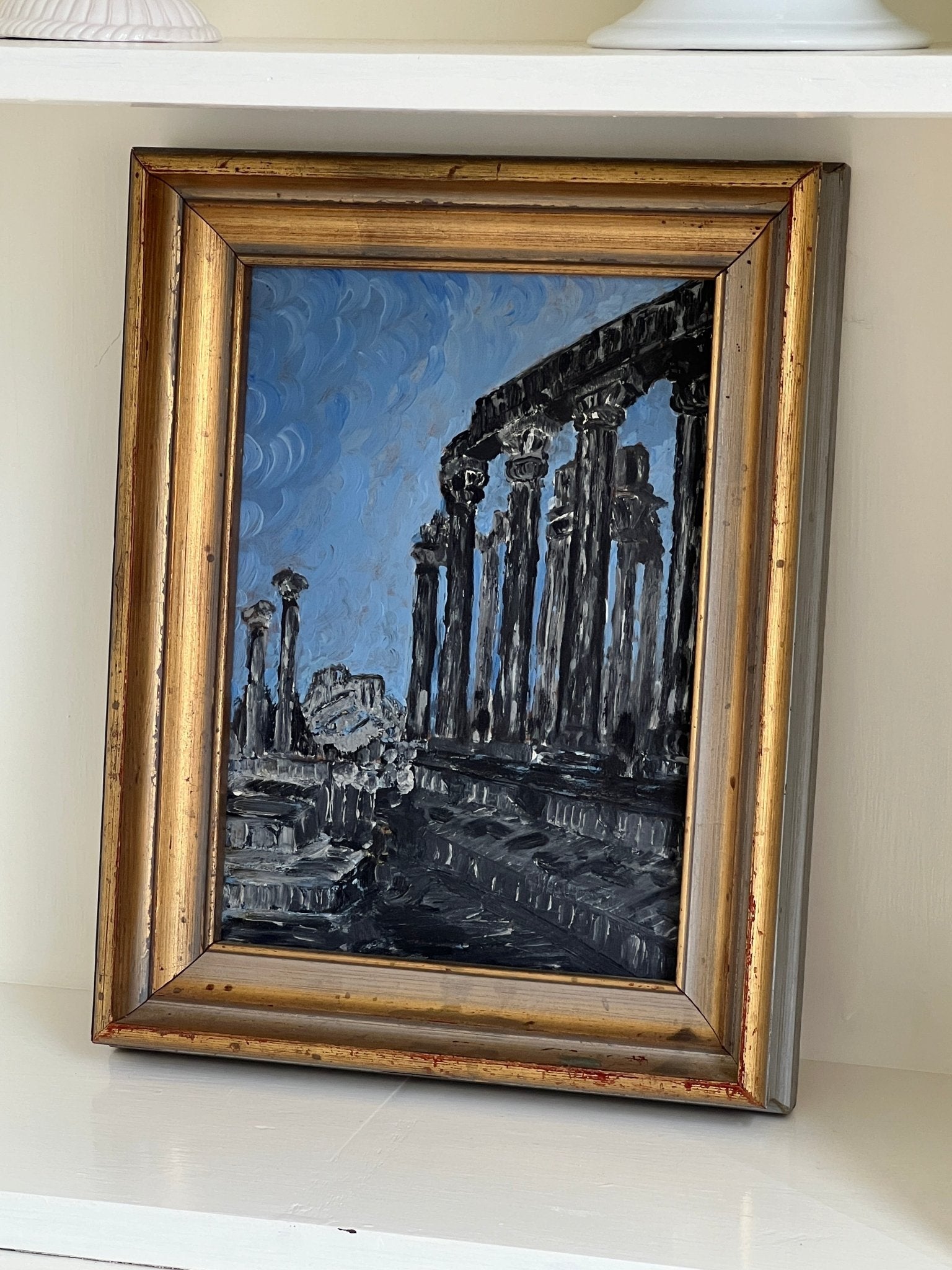 Framed Olympieion painting - NEROLI