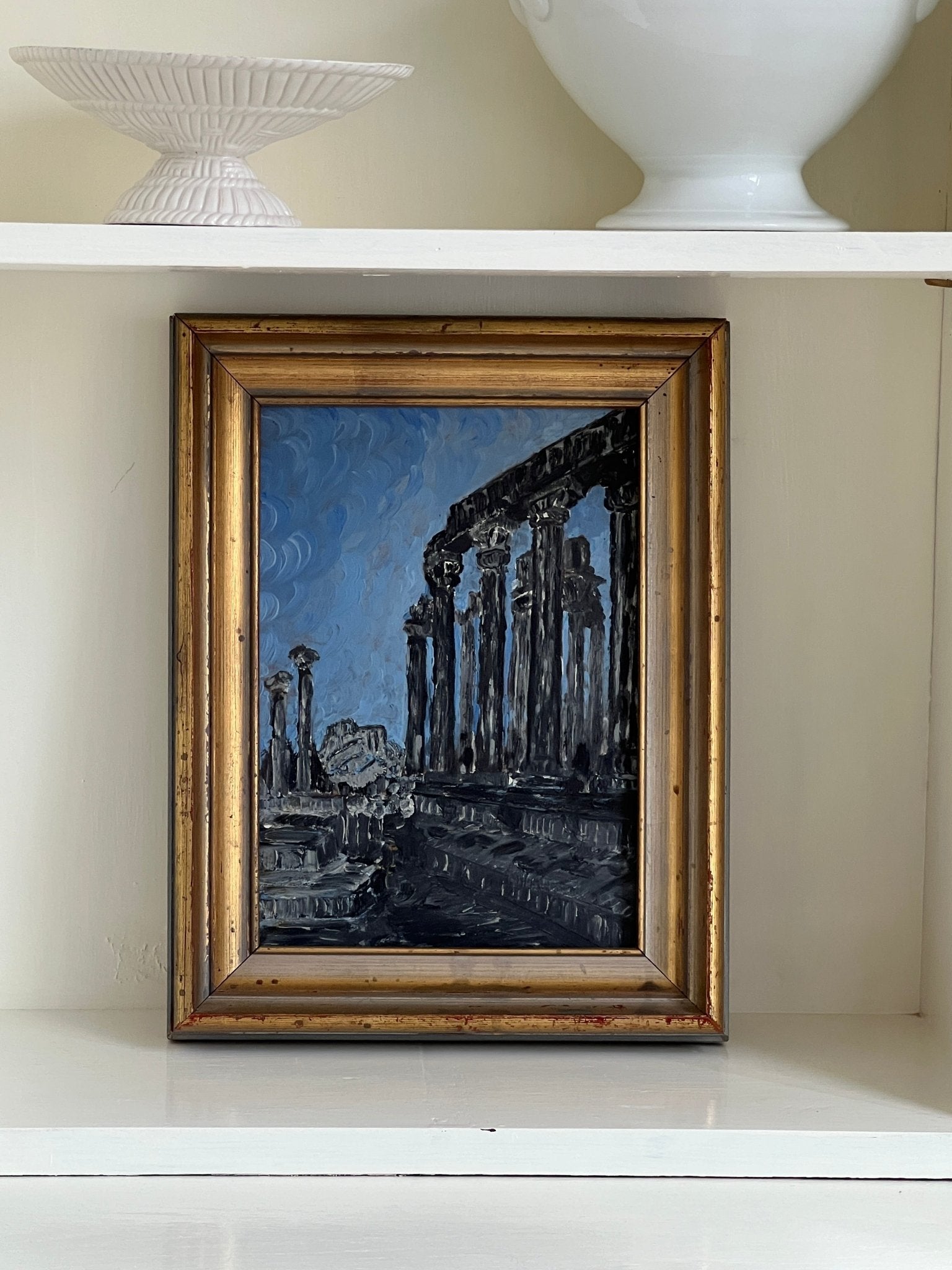 Framed Olympieion painting - NEROLI