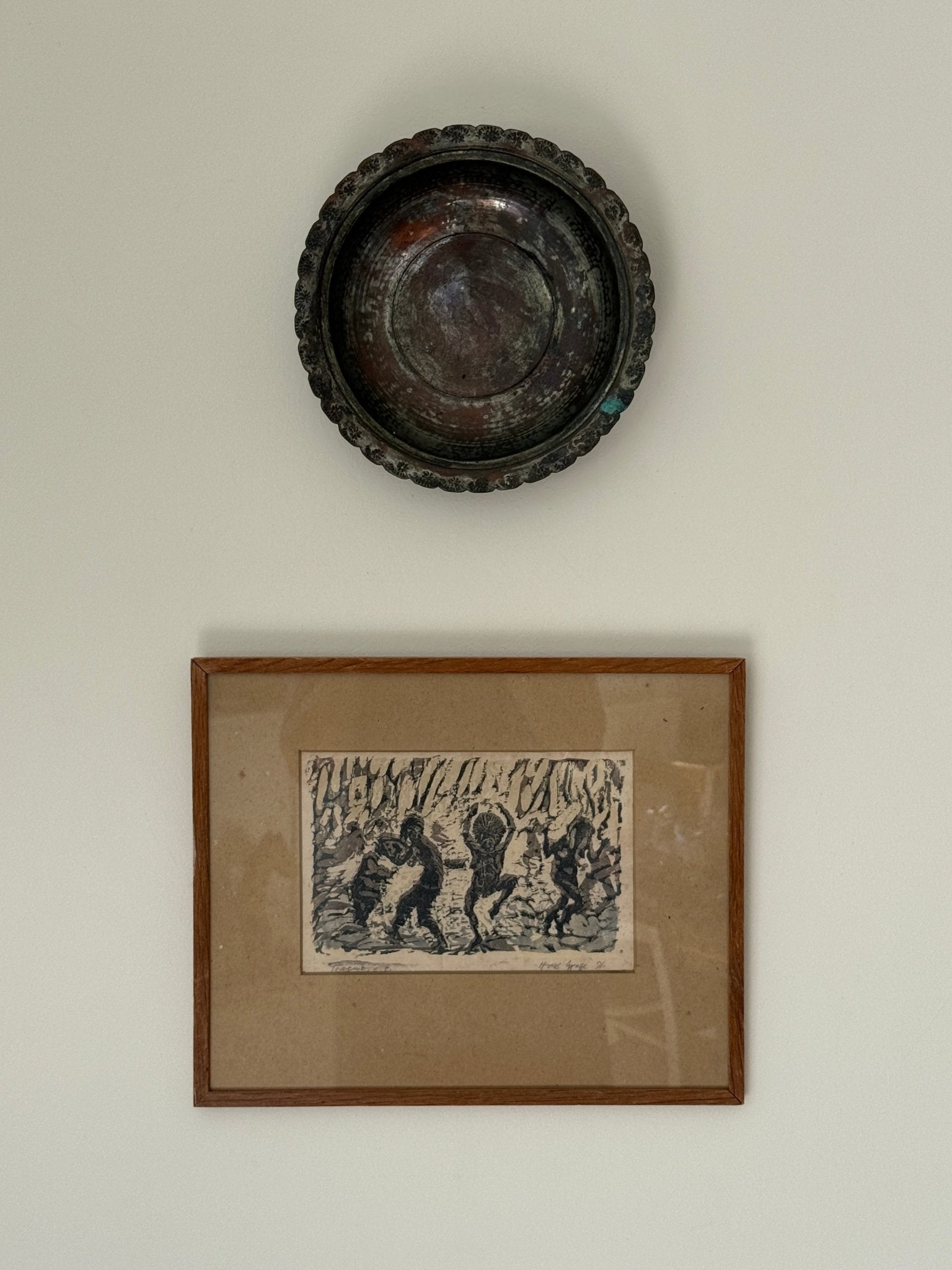 Framed woodcut - NEROLI
