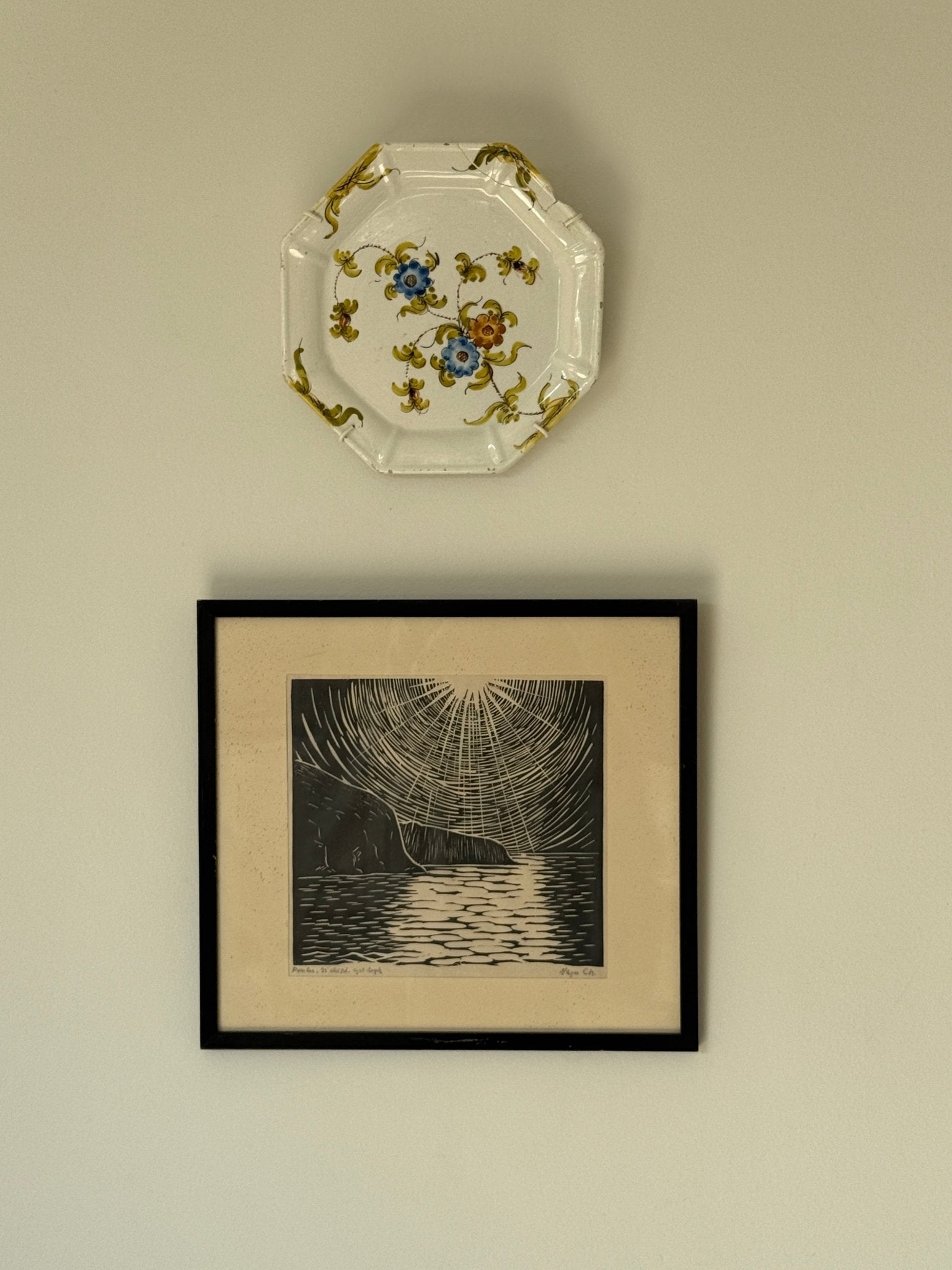 Framed woodcut - NEROLI