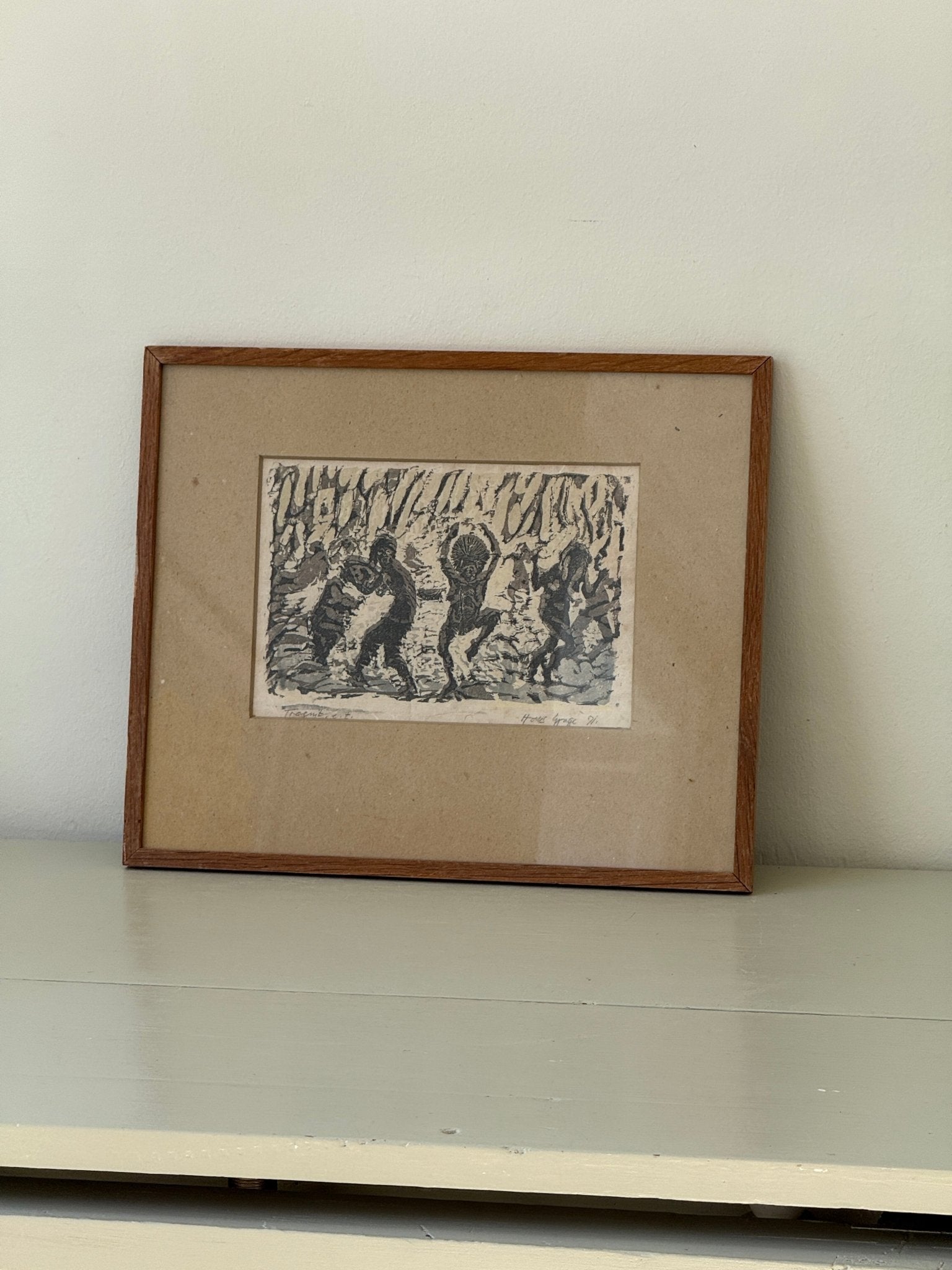 Framed woodcut - NEROLI