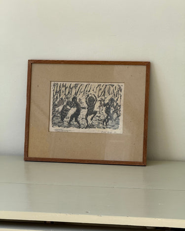 Framed woodcut - NEROLI