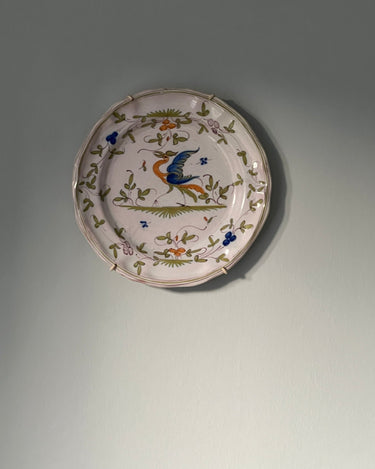 French faience wall plate - NEROLI