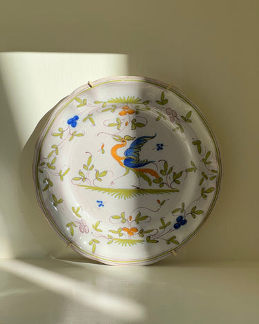 French faience wall plate - NEROLI