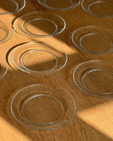 French glass plates (6 pcs) - NEROLI