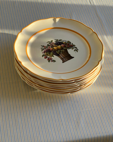 Fruit bouquet dinner plates (6 pcs) - NEROLI