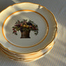 Fruit bouquet dinner plates (6 pcs) - NEROLI