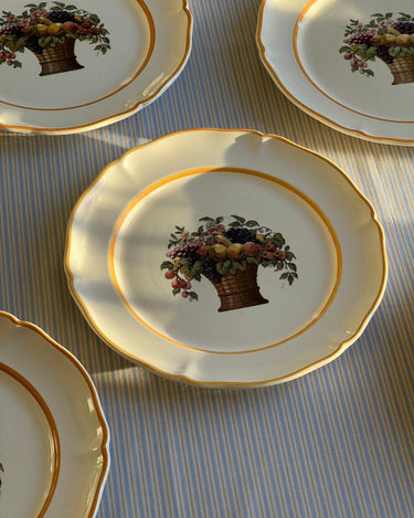 Fruit bouquet dinner plates (6 pcs) - NEROLI