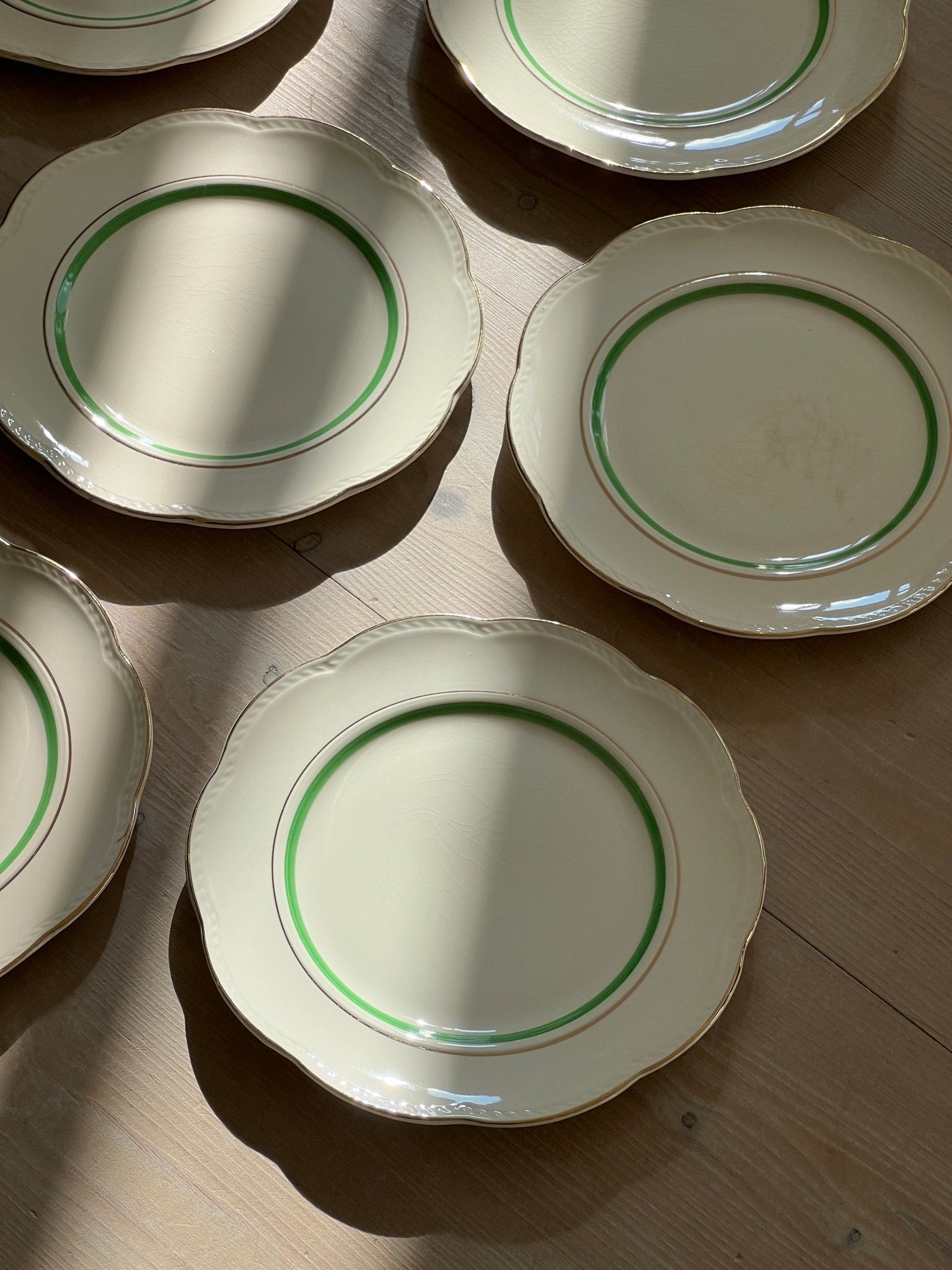Gefle lunch plates (7 pcs) - NEROLI