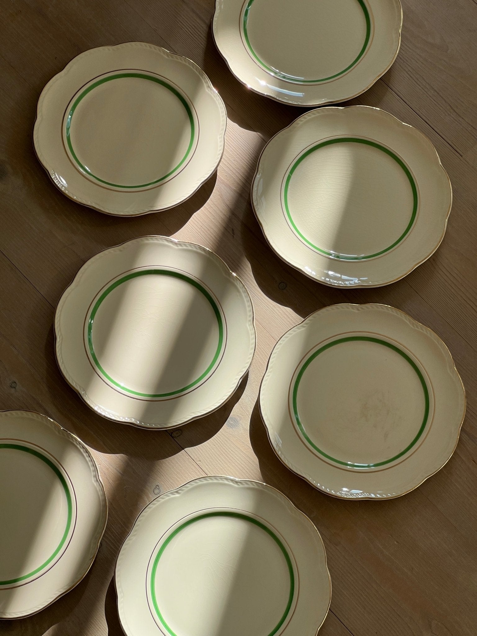 Gefle lunch plates (7 pcs) - NEROLI