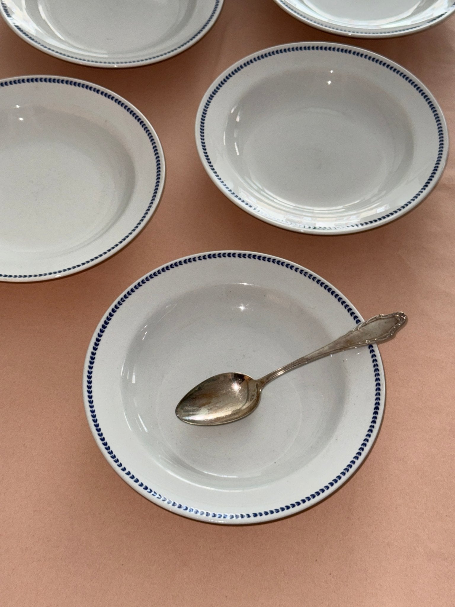 Ginori blue rim plates (5 pcs) – NEROLI