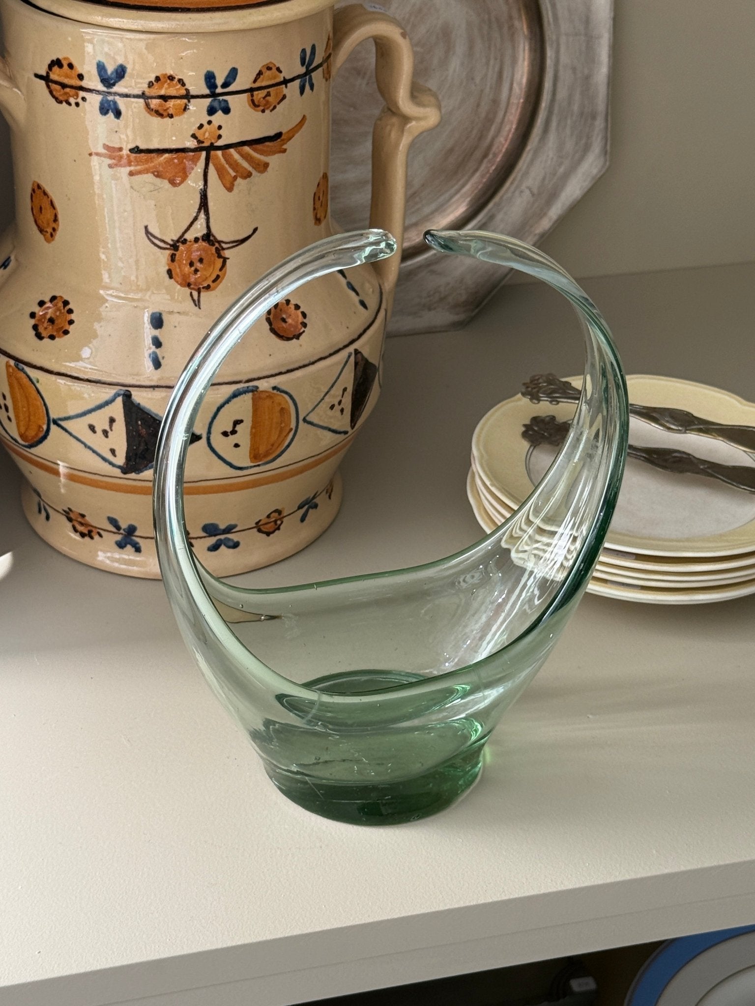 Glass basket - NEROLI
