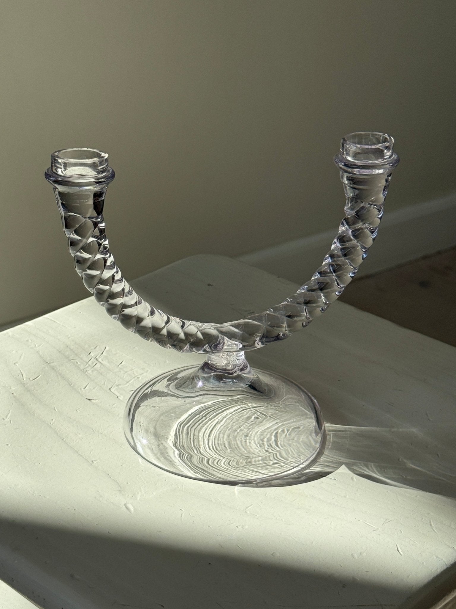 Glass candelabra - NEROLI