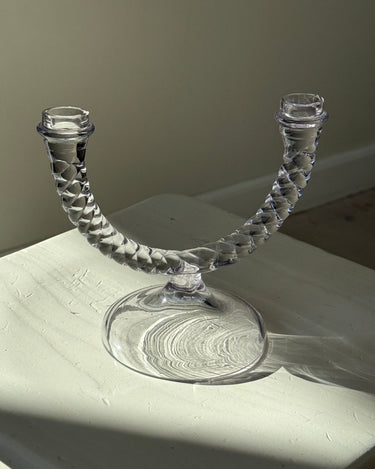 Glass candelabra - NEROLI