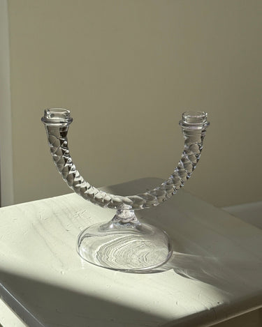 Glass candelabra - NEROLI