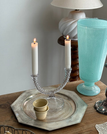 Glass candelabra - NEROLI