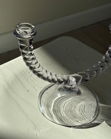 Glass candelabra - NEROLI