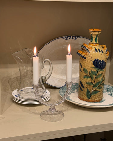 Glass candelabra - NEROLI