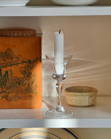 Glass candlestick - NEROLI
