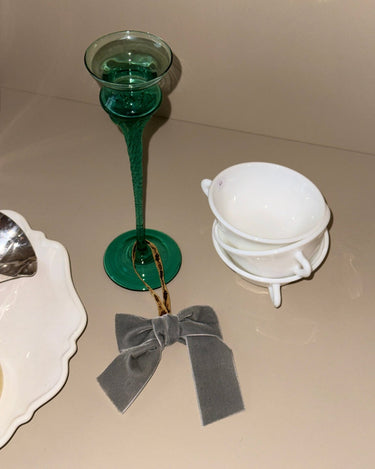 Glass candlestick - NEROLI