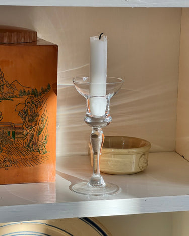Glass candlestick - NEROLI