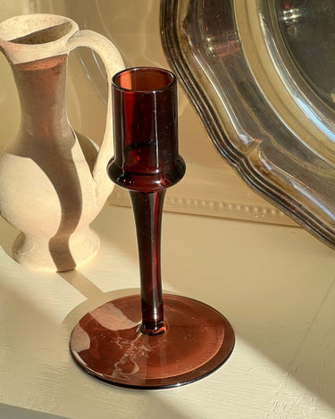 Glass candlestick - NEROLI