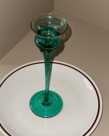 Glass candlestick - NEROLI