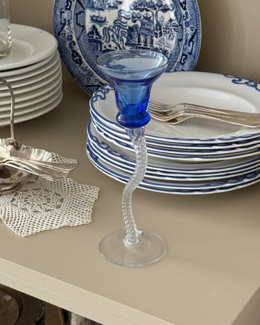 Glass candlestick - NEROLI